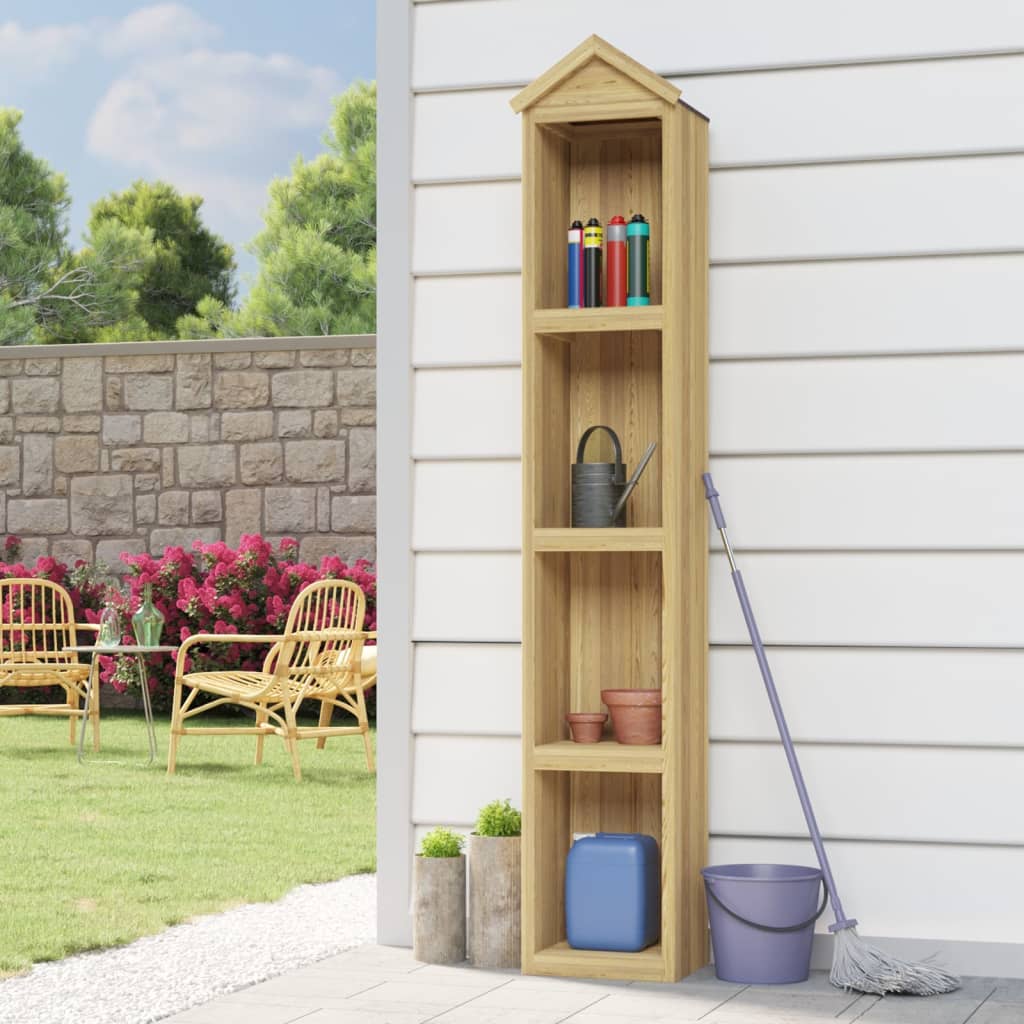 foto del prodotto capanno per attrezzi da giardino 40x33x222cm in pino impregnato cod mxl 65811