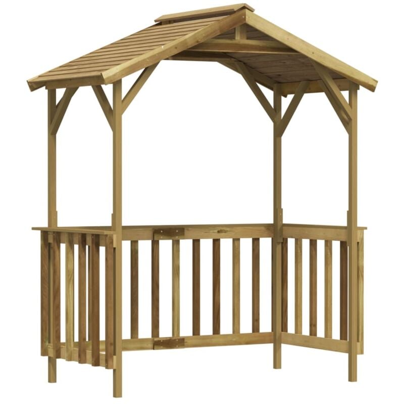 foto del prodotto capanno per barbecue 163,5x93x210 cm in pino impregnato vidaxl