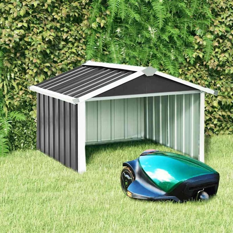 foto del prodotto capanno per robot tosaerba 92x97x63cm acciaio zincato antracite vidaxl