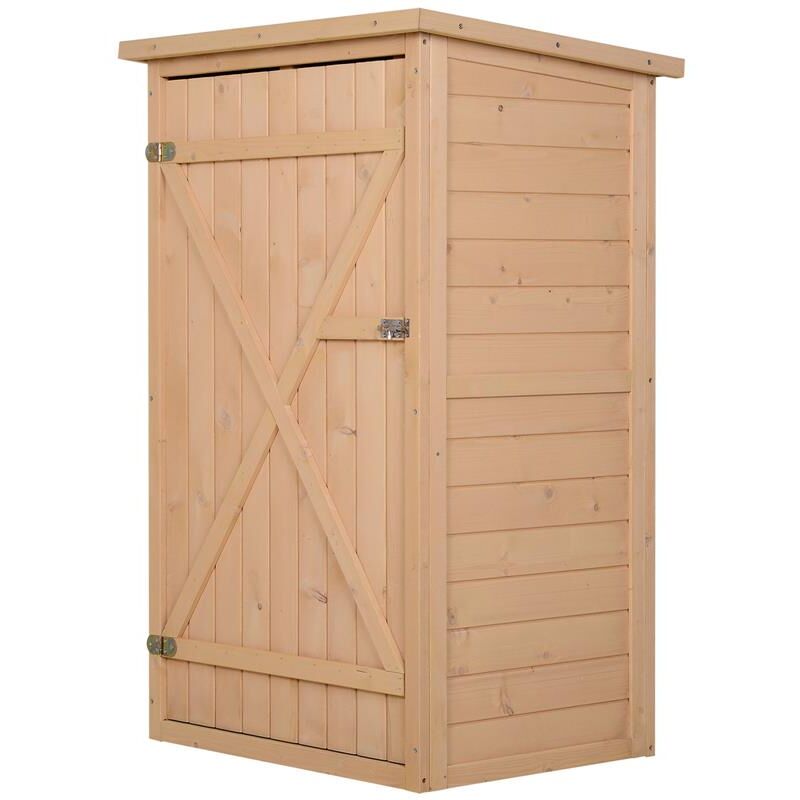 foto del prodotto capanno porta attrezzi da esterno in legno di abete 75 x 56 x 115 cm