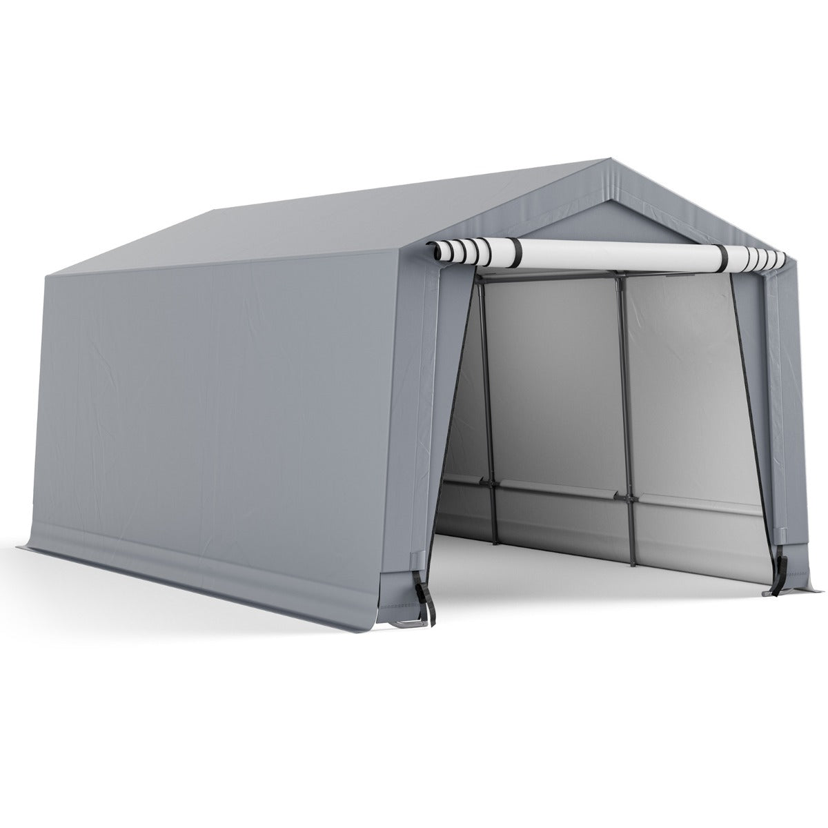 foto del prodotto capannone garage per auto 290 x 490 cm tenda stoccaggio in acciaio ricovero per auto per tutte le stagioni per barca suv 20 0007631