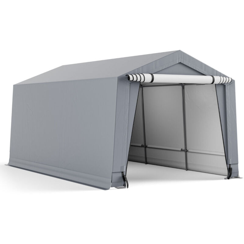 foto del prodotto capannone garage per auto 290 x 490 cm tenda stoccaggio in acciaio ricovero per auto per tutte le stagioni per barca suv 200007631