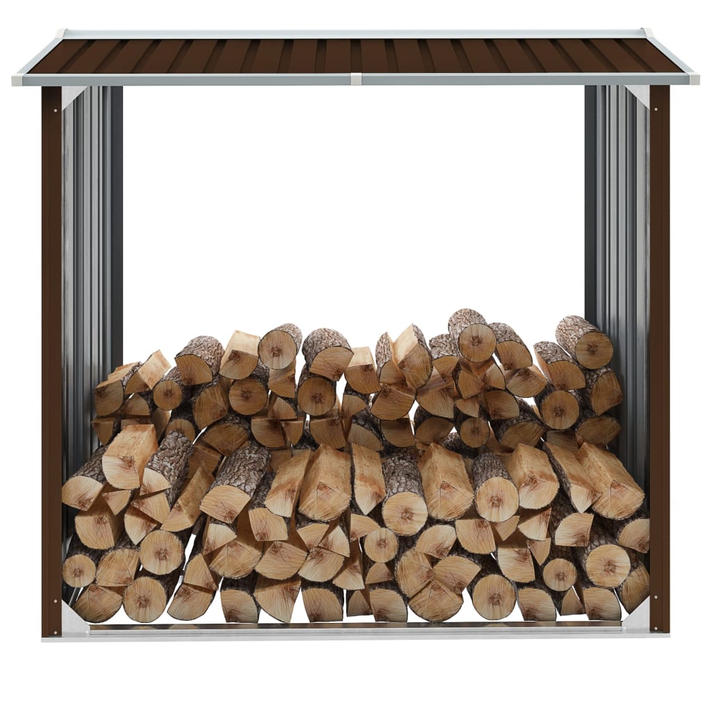 foto del prodotto capannone in acciaio zincato 172x91x154 cm marrone vidaxl