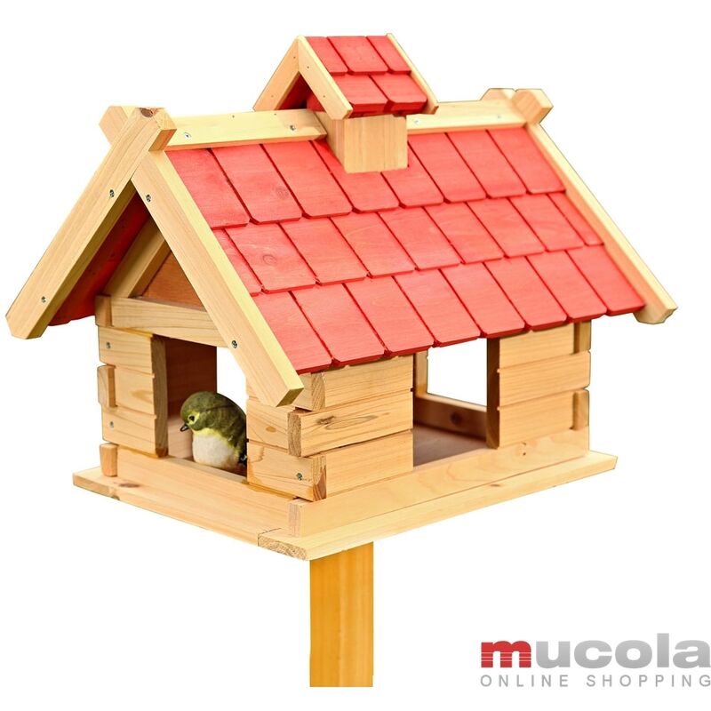 foto del prodotto capannone per uccelli casa di legno per l alimentazione degli uccelli xxl capannone per uccelli villa