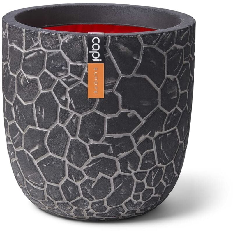 foto del prodotto capi fioriera clay rotonda 43x41 cm antracite