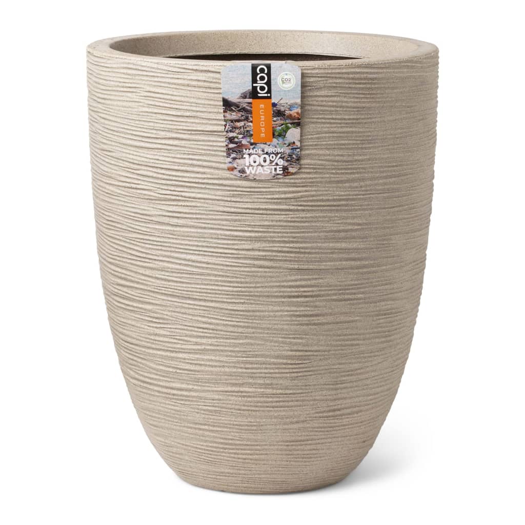 foto del prodotto capi vaso elegante basso waste rib 34x46 cm beige terrazzocod mxl 96110