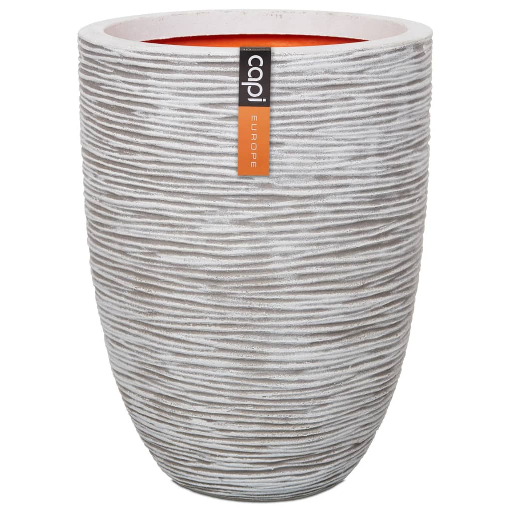 foto del prodotto capi vaso nature rib elegante basso 36x47 cm avorio kofi782 cod mxl 82366