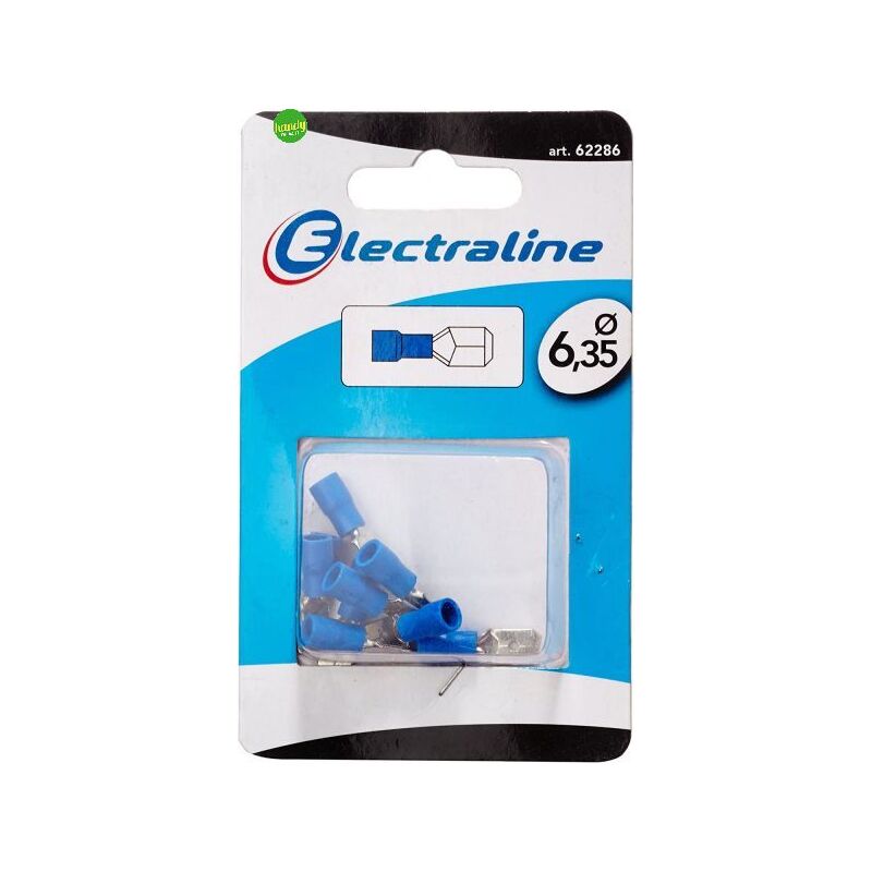 foto del prodotto capicorda electraline maschio 6,35mm 10pz blu