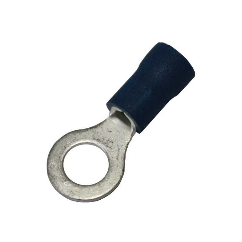 foto del prodotto capocorda a occhiello 2,5 mm preisolato blu foro 8