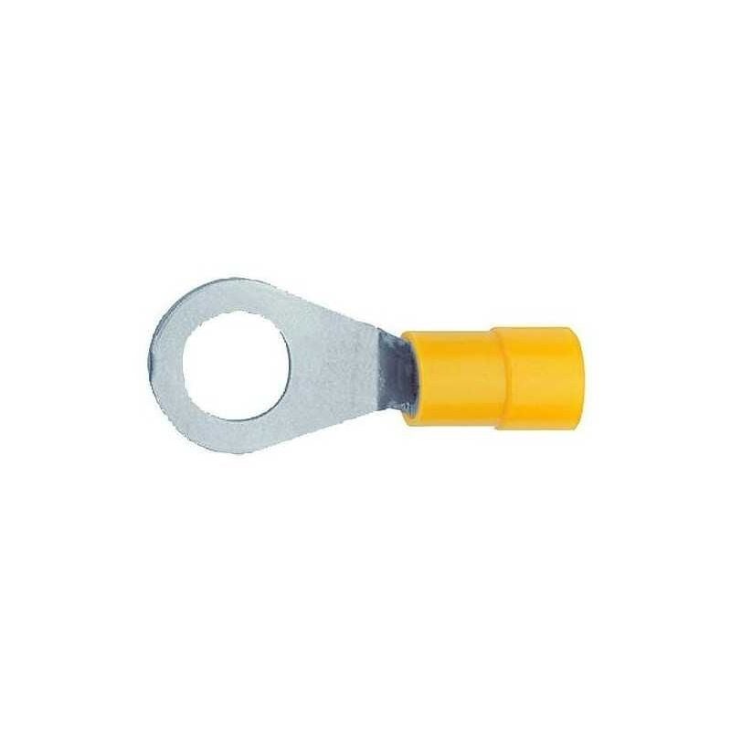 foto del prodotto capocorda a occhiello 4 6 mm preisolato giallo foro 6