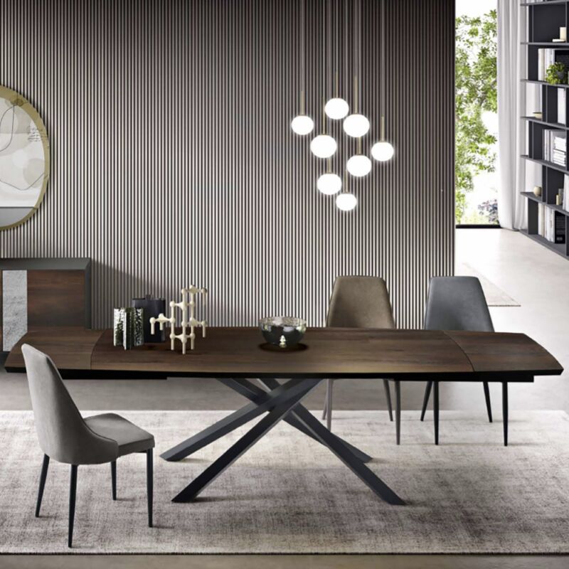 foto del prodotto capodarte tavolo allungabile floyd 300 cm con piano in rovere termico