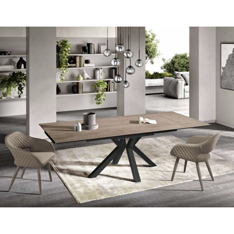 foto del prodotto capodarte tavolo cucina allungabile 240 cm piano gre s porcellanato rovere jacky