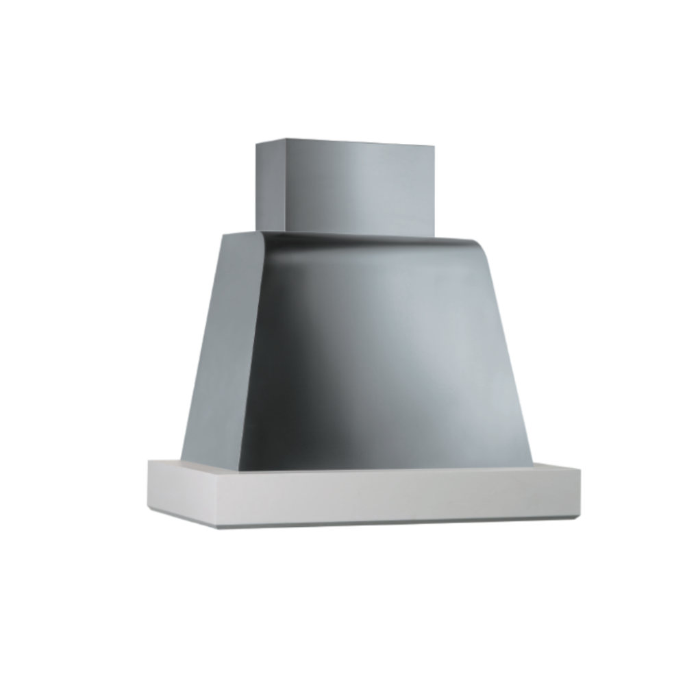 foto del prodotto cappa aspirante brio wood in acciaio inox silver e cornice in legno cm 90
