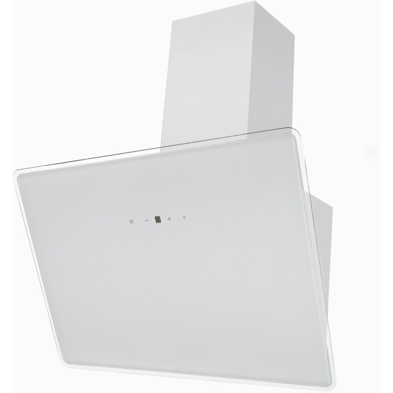 foto del prodotto cappa aspirante cappa a parete da 60 cm cappa inclinata senza testa vetro led bianco respecta
