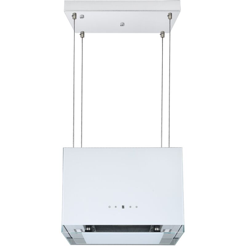 foto del prodotto cappa aspirante cappa ad isola cappa design a sospensione libera da 50 cm bianco touch respecta