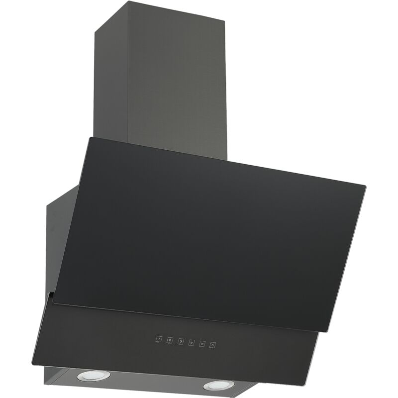 foto del prodotto cappa aspirante cappa inclinata senza testa 60 cm cappa a parete blacksteel respecta