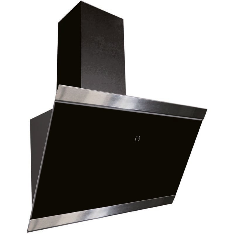 foto del prodotto cappa aspirante cappa inclinata senza testa 60 cm cappa a parete nera respecta