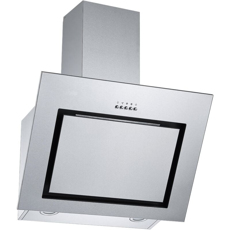 foto del prodotto cappa aspirante cappa inclinata senza testa cappa a parete in acciaio inox da 60 cm respecta