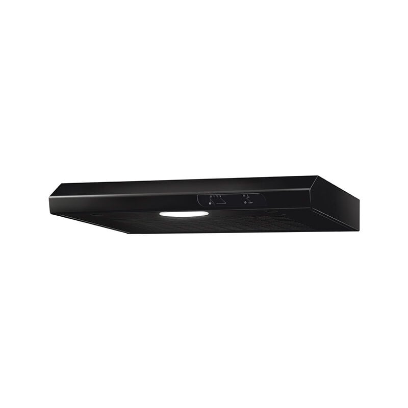 foto del prodotto cappa aspirante, cappa sottopiano, 60 cm, cappa aspirante, aria di scarico, aria di ricircolo, nera