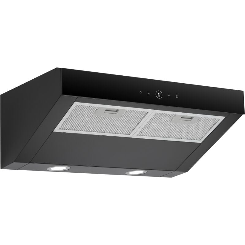 foto del prodotto cappa aspirante cappa sottopiano senza testa da 60 cm cappa aspirante nera respecta