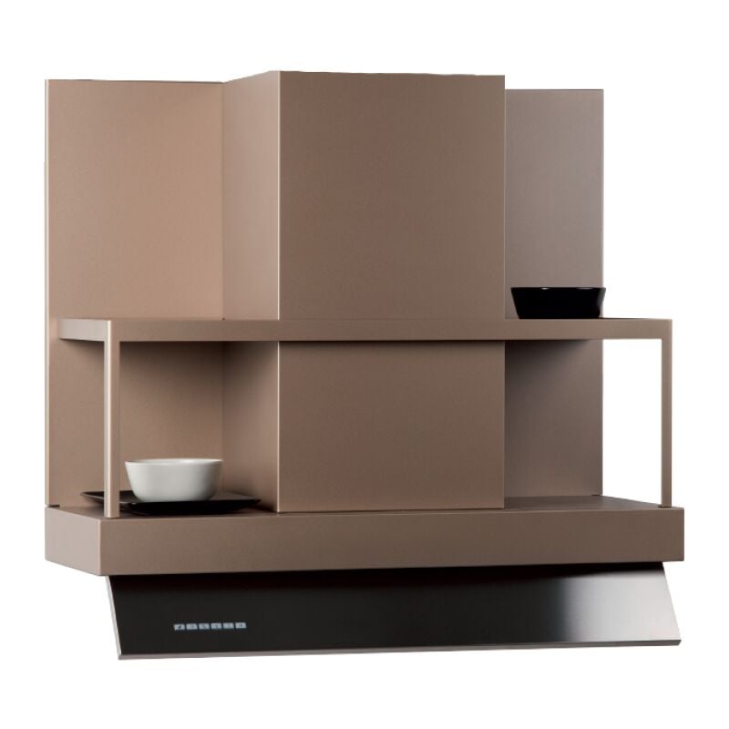 foto del prodotto cappa aspirante etra no drip in acciaio inox rame cm 120