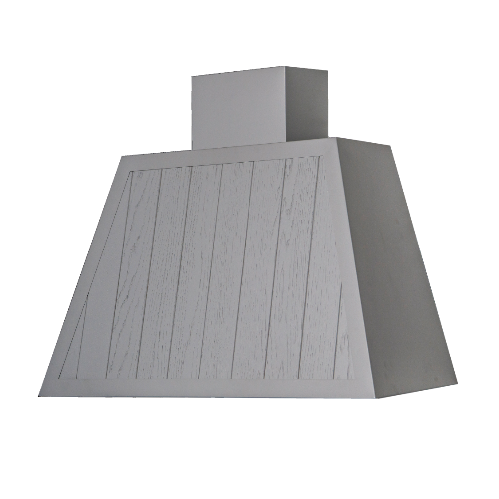 foto del prodotto cappa aspirante garage wood dogato in acciaio inox silver cm 110
