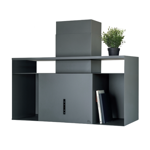 foto del prodotto cappa aspirante urban space in acciaio inox brunito cm 90