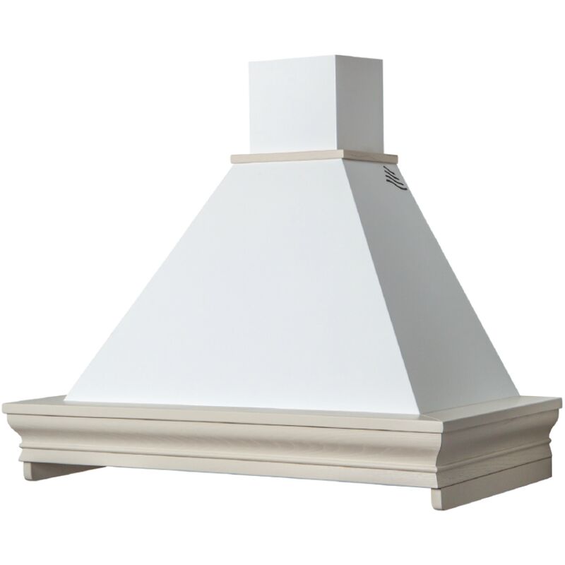foto del prodotto cappa cucina rustica classica con cornice in legno corda cm 120