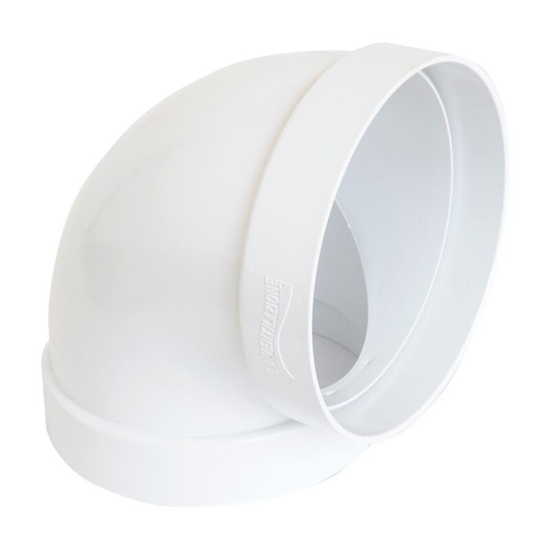 foto del prodotto cappa curva 90 ff d.125 bianco