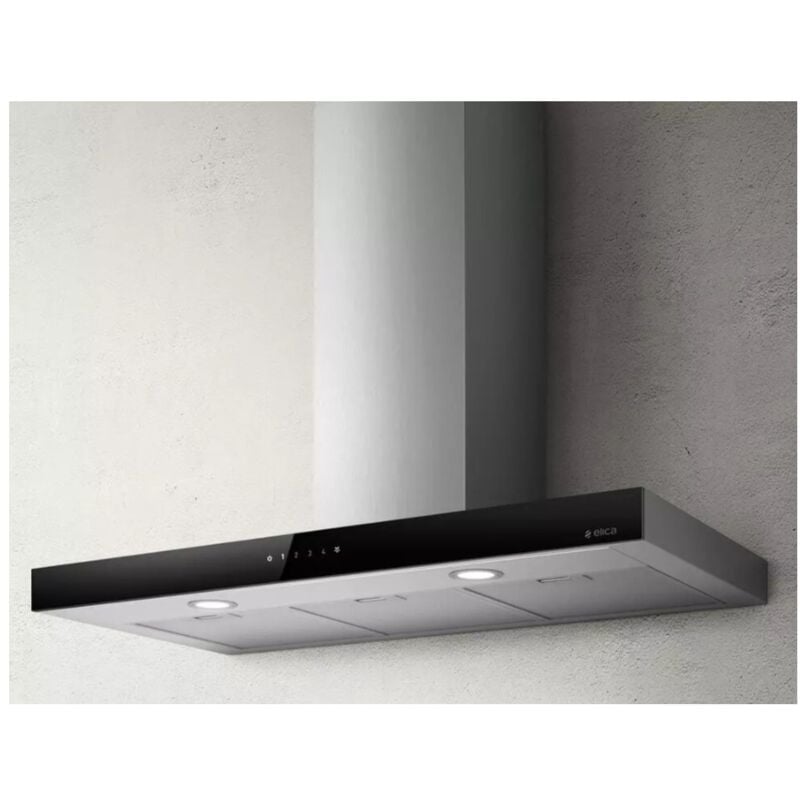 foto del prodotto cappa decorativa inclinata 60 cm 581 m3 h nera prf0104625a elica