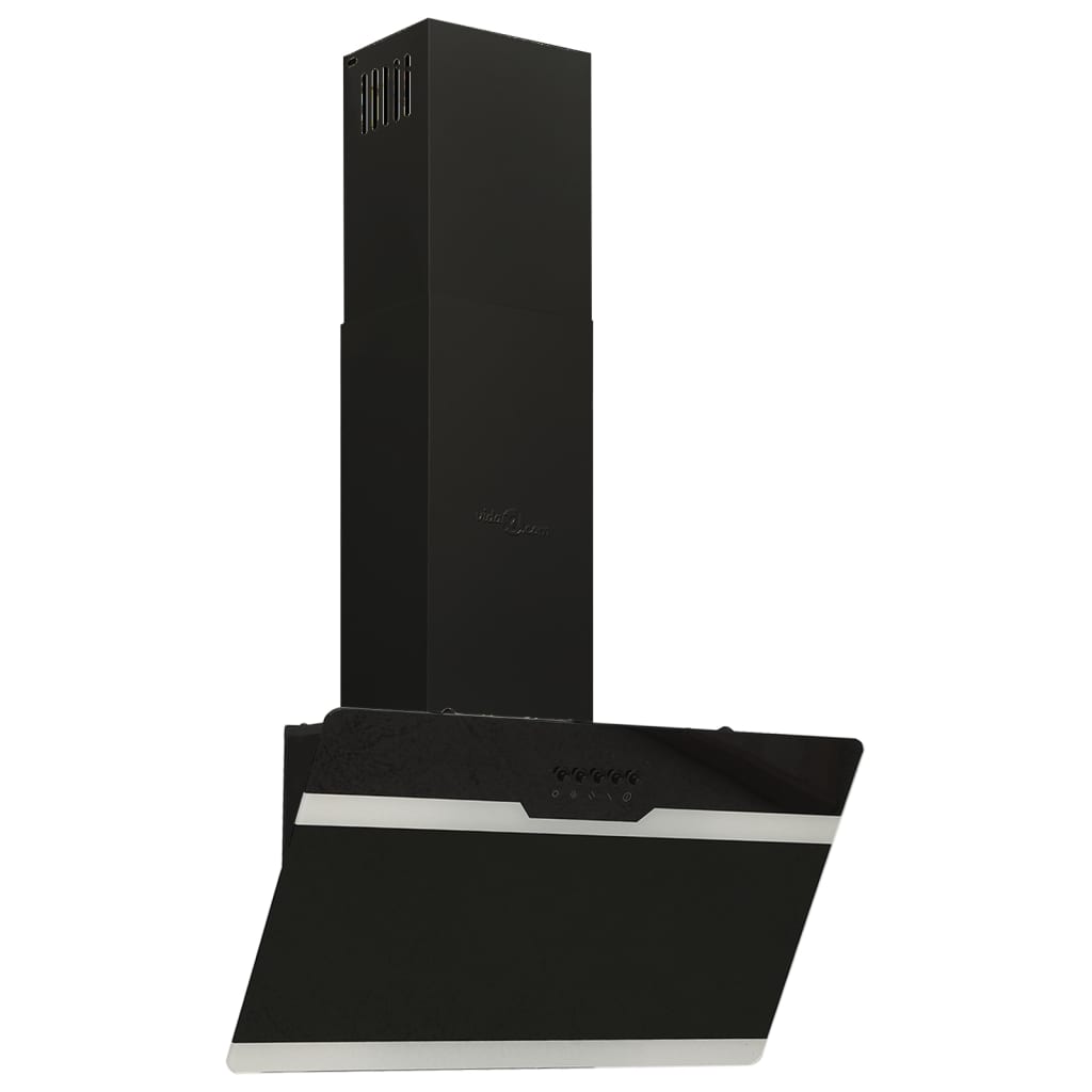 foto del prodotto cappa parete 60 cm acciaio e vetro temperato nero 02 0005884