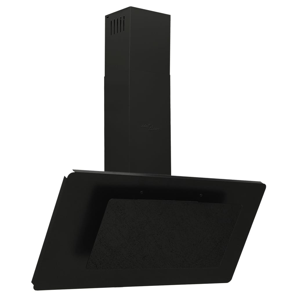 foto del prodotto cappa parete 90 cm acciaio inox e vetro temperato nero 02 0005888