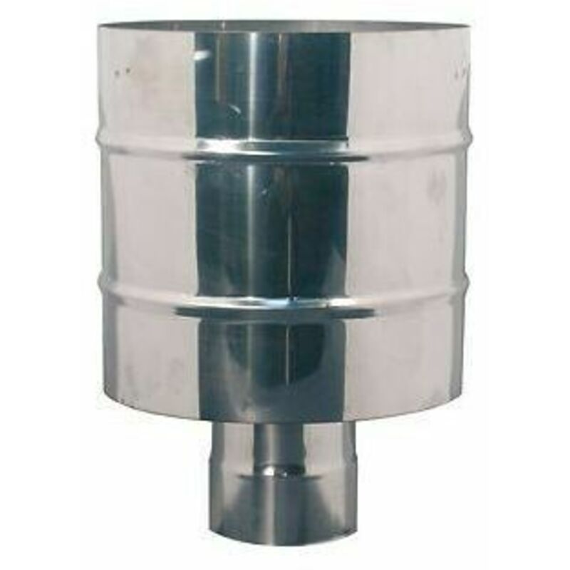 foto del prodotto cappello antivento fumaiolo stufa pellet acciaio inox canna fumaria d 120mm