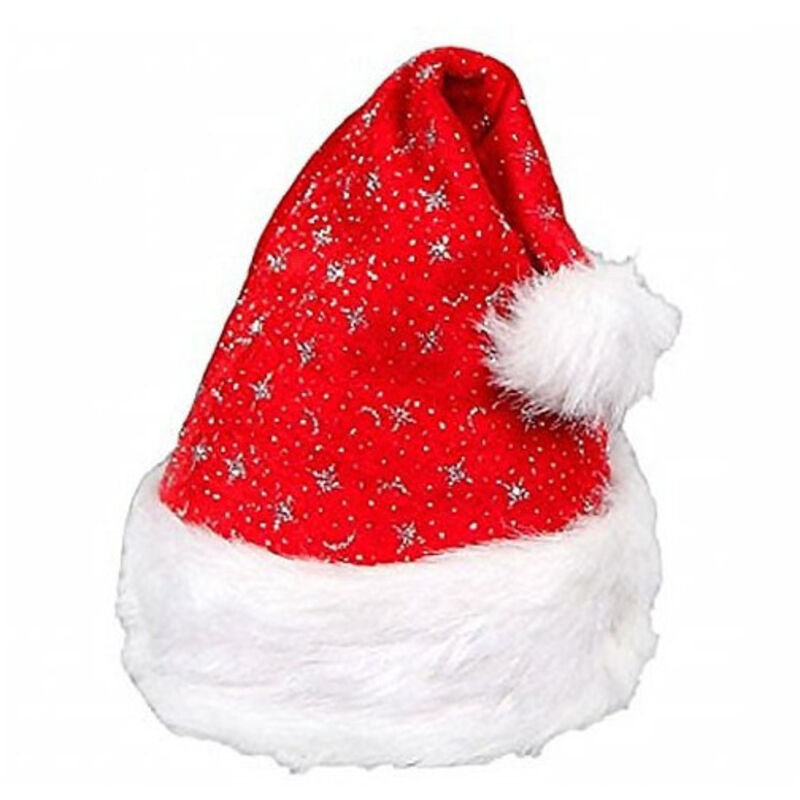 foto del prodotto cappello cappellino babbo natale glitterato rosso abbigliamento natalizio trade shop traesio