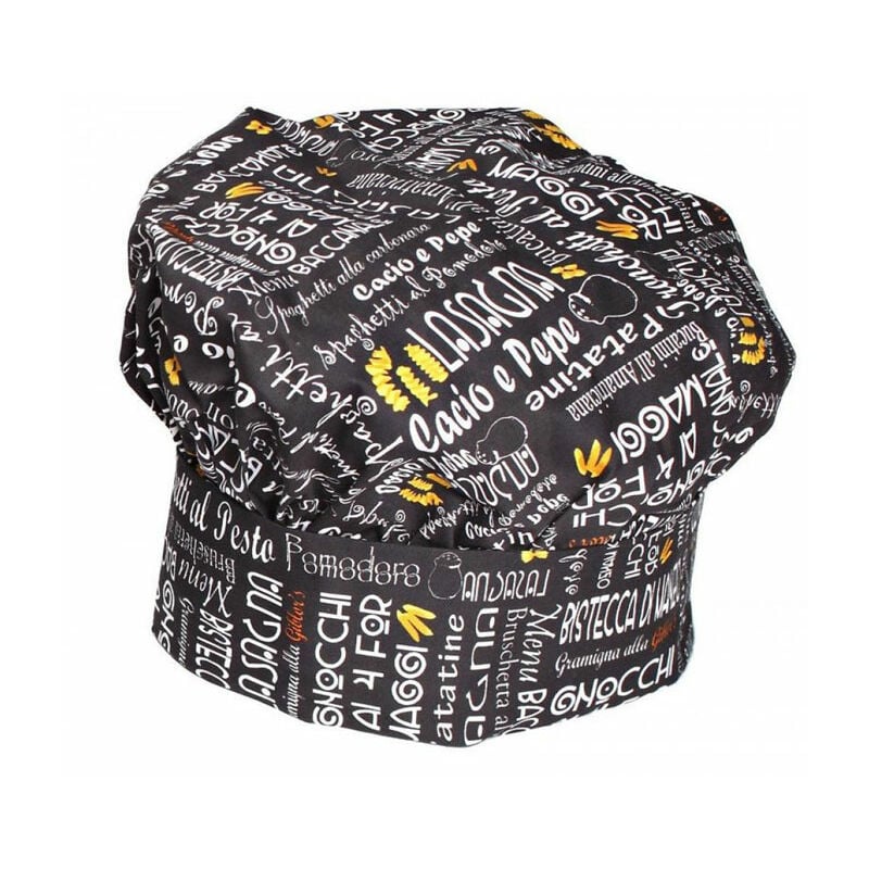 foto del prodotto cappello da cuoco giblor s men nero art. 14p05i483