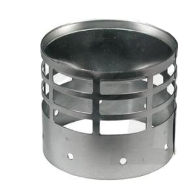 foto del prodotto cappellotto cappello griglia finale tubo stufa a pellet inox d.8