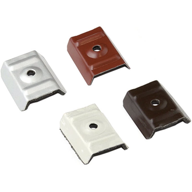foto del prodotto cappellotto coperture gregate in acciaio zincato greca mm.15 19 mm.18 31x50x17 acciaio bianco ral9002