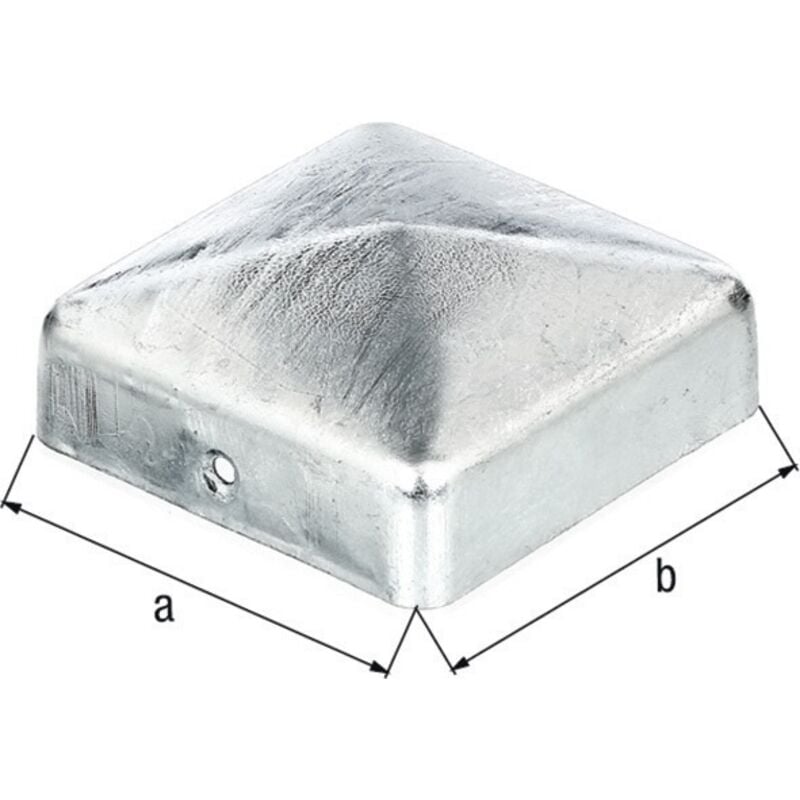 foto del prodotto cappellotto per palo 90x90mm forma angolare piatta va ma