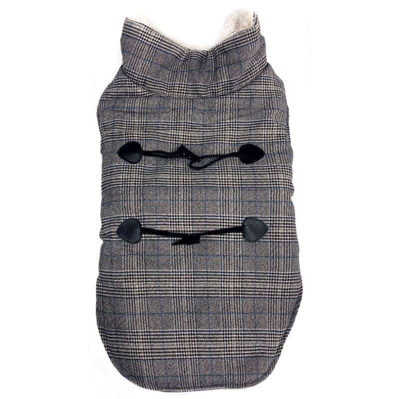 foto del prodotto cappottino scozzese invernale vestito imbottito giacca cani scottish varie taglie, misuralcolorecappottino