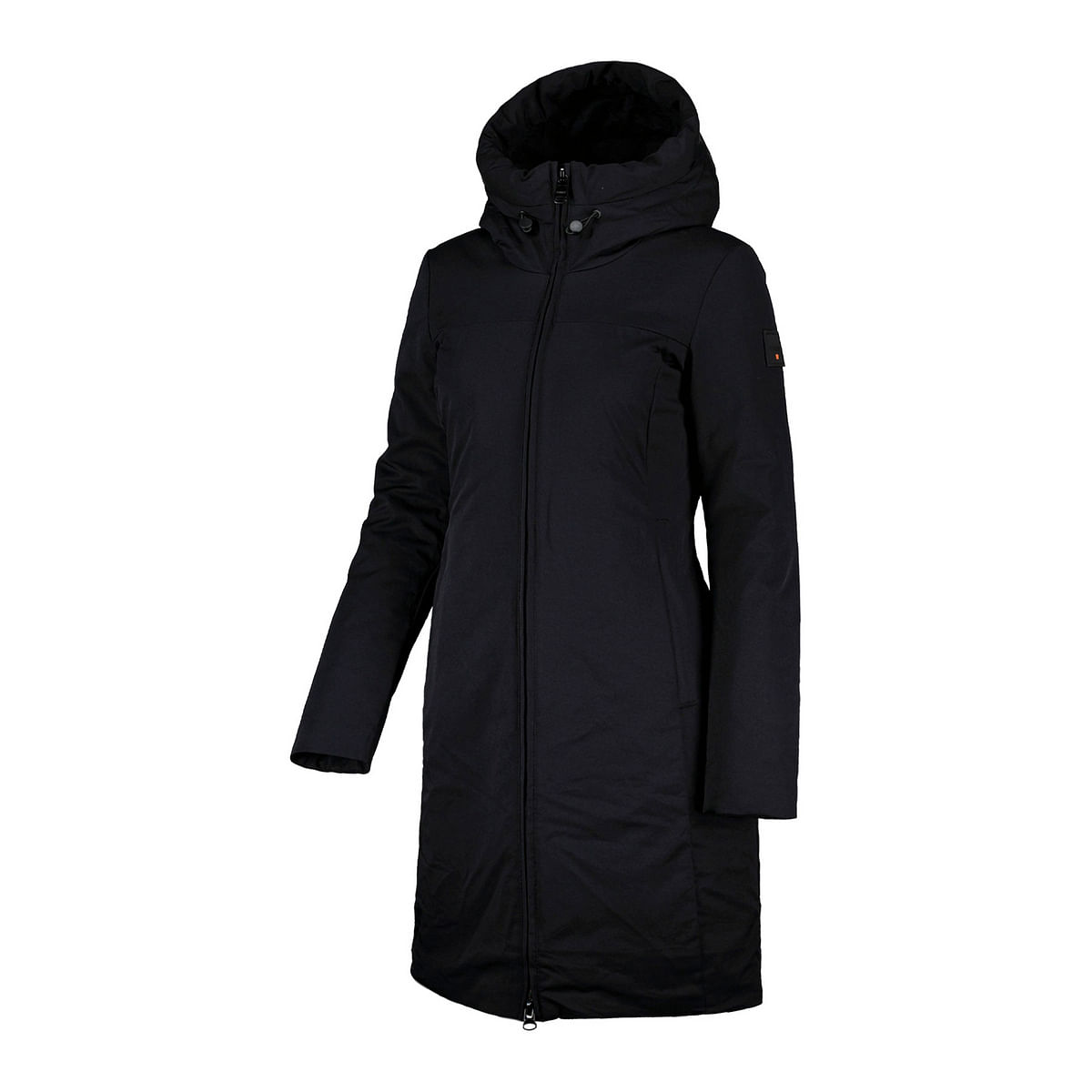 foto del prodotto cappotto cappuccio nylon stretch mehta donna