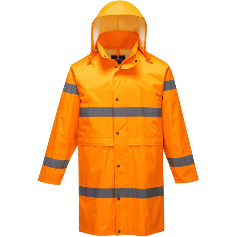 foto del prodotto cappotto impermeabile ad alta visibilita arancione arancio 3xl