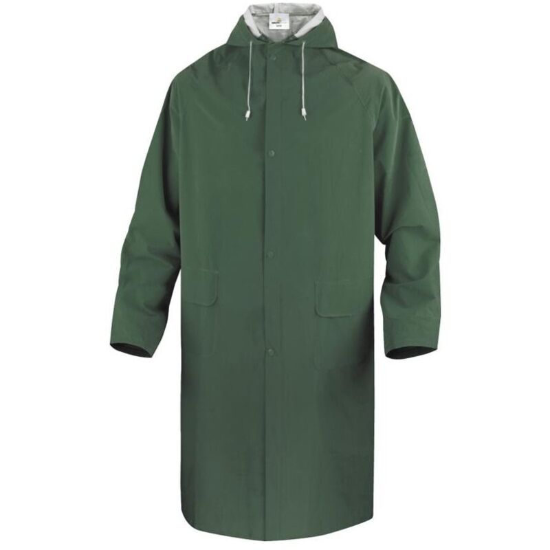 foto del prodotto cappotto impermeabile anti pioggia con cappuccio verde verde 2xl