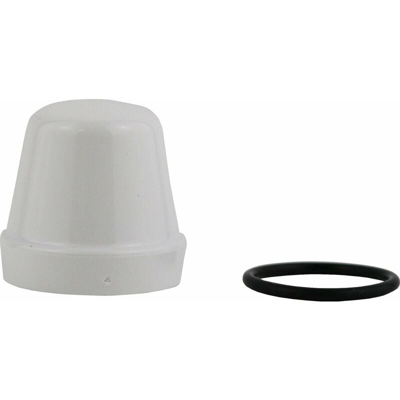 foto del prodotto cappuccio di ricambio bianco per valvola detentore caleffi 449300 maniglia