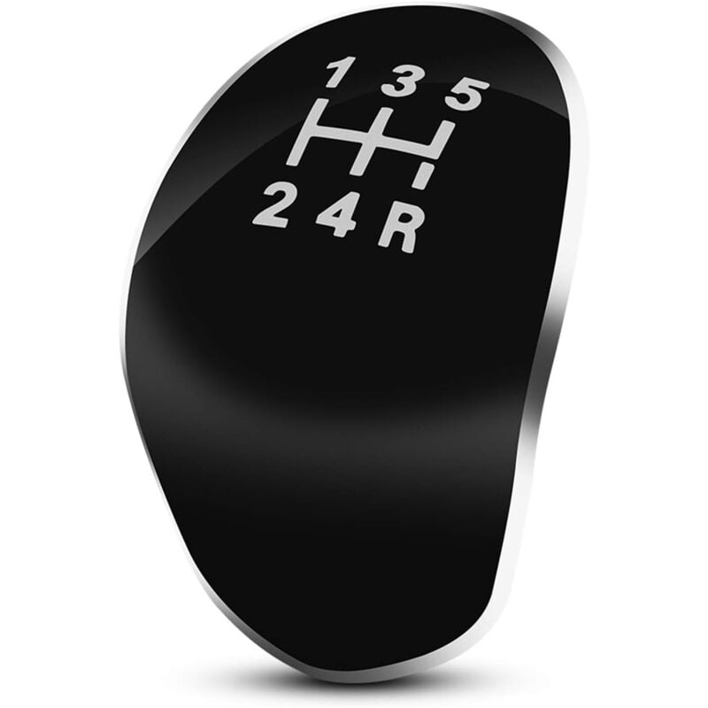 foto del prodotto cappuccio pomello cambio a 5 marce, adesivo per pomello cambio auto in abs nero compatibile con fiesta focus sollbry