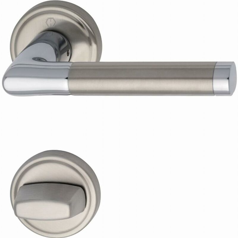 foto del prodotto capri kit rosone per wc f49 f69 ottone cromato acciaio inox opaco 2827132 hoppe