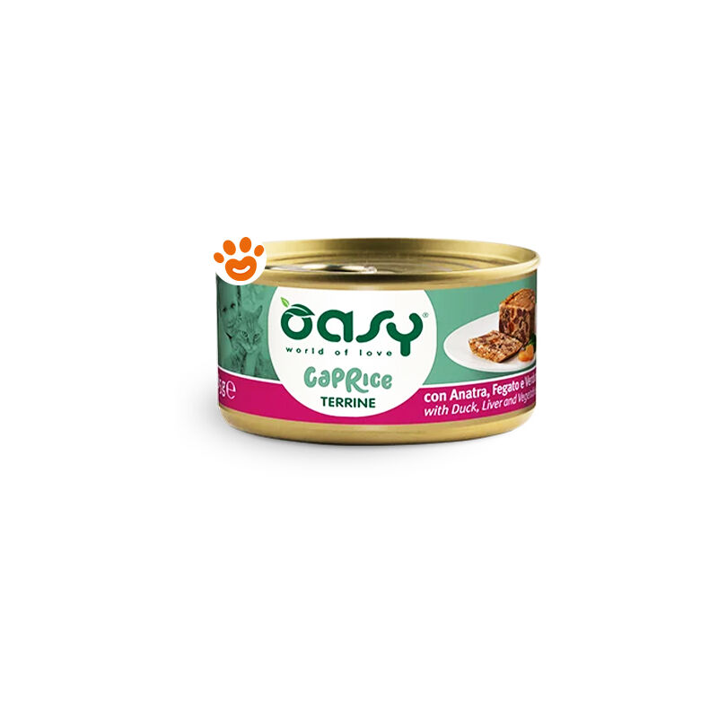 foto del prodotto caprice terrine per gatti da 85 gr oasy