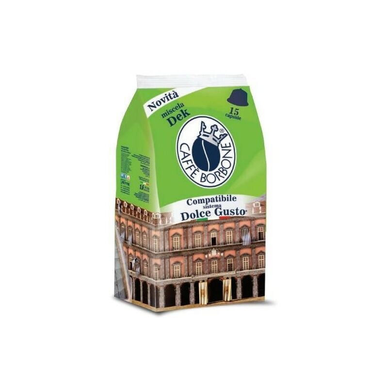 foto del prodotto capsula dolcegusto dek conf. 15 pz caffe borbone