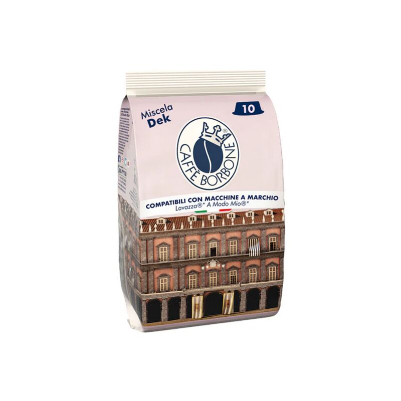 foto del prodotto capsule caff dek a modo mio 10 pz borbone