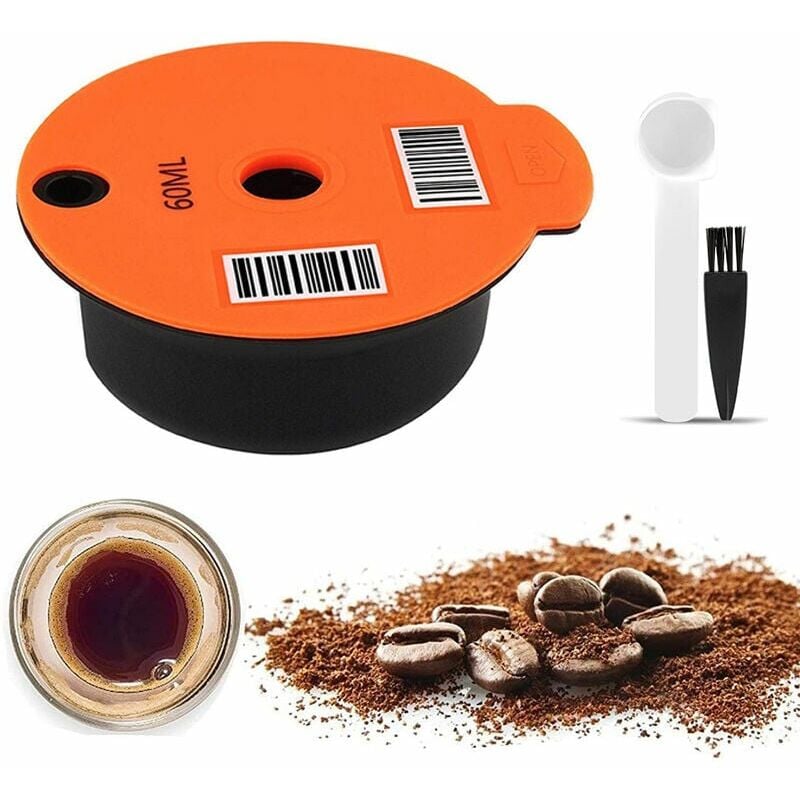 foto del prodotto capsule di caff , filtro per caff riutilizzabile, capsula di caff in plastica ricaricabile con cucchiaio per macchina da caff bosch tassimo, 180 ml
