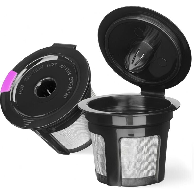 foto del prodotto capsule riutilizzabili k cup per keurig k mini, k elite, k classic, k compact, k latte, k select e tutte le macchine da caff di dimensioni 2.0 e